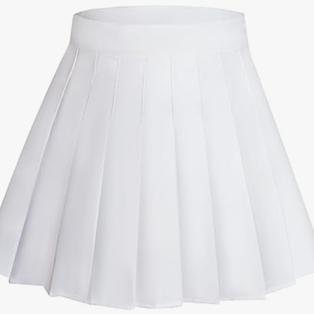 Chic White Skater Skirt